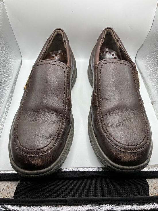 Mephisto Air Jet Leather Slip on Shoes Comfort Walking Loafers Brown Men’s 8.5 main image 4